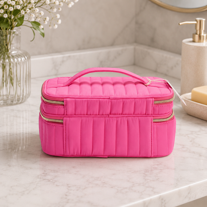Makeup Organizer Case with Mirror