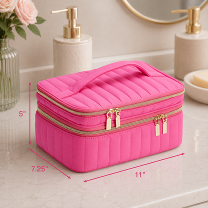 Makeup Organizer Case with Mirror